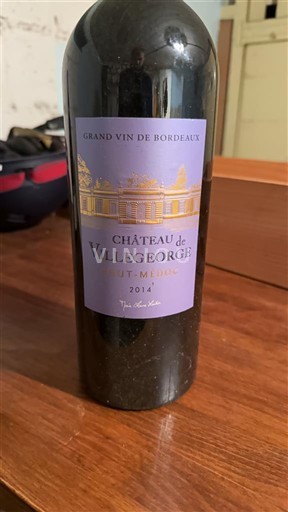 Bordeaux Haut-Médoc Château Villegeorge 2014