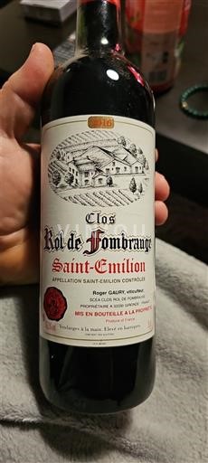 Bordeaux Saint-Émilion Clos Roi de Fonbrauge 2016 Niet-geïntegreerd