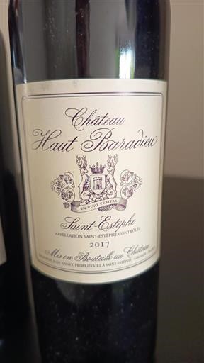 Bordeaux Saint-Estèphe Château Haut Baradieu 2017