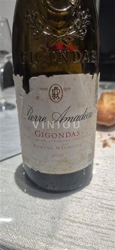 Valle del Rodano Gigondas Pierre Amadieu Romane Machotte 2010