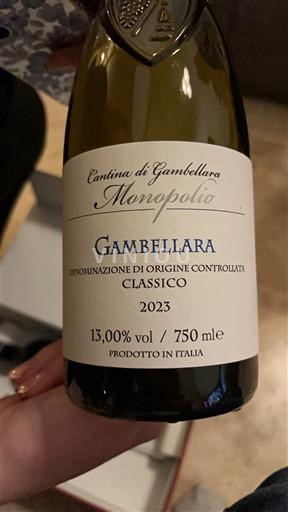 Vénétie Không được chỉ định Cantina di Gambellara Monopolio 2023