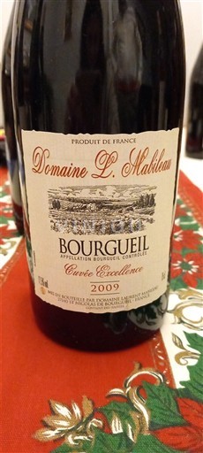 Údolí Loiry Bourgueil Domaine L. Mabilleau Excellence 2009