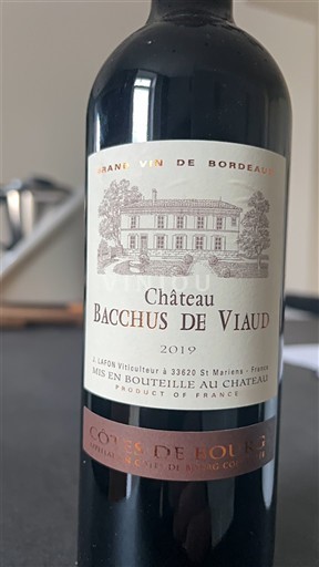 Bordeaux Côtes-de-bourg Château Bacchus de Viaud 2019