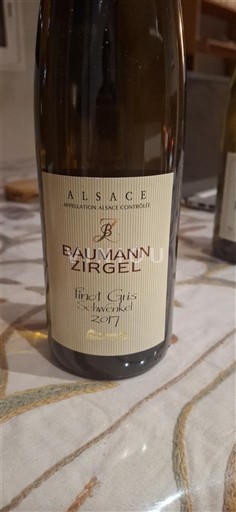 Alsace Baumann Zirgel Pinot Gris 2017