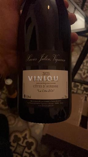 Burgundsko Bourgogne Côtes d'Auxerre Xavier Julien La Côte d'Or 2023