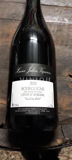 Borgogna Borgogna Côtes d'Auxerre Xavier Julien La Côte d'Or 2023