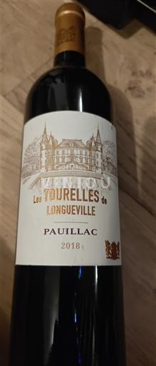 Bordeaux Pauillac Château Pichon Baron Les Tourelles de Longueville 2018