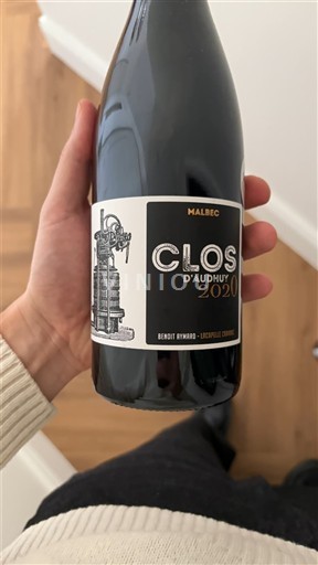 Viner Rouge sec Clos d'Audhuy 2020 Frankrike Sørvest Cahors AOC