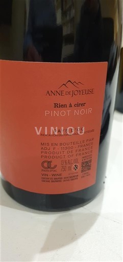 Languedoc e Roussillon Pays d'oc Anne de Joyeuse Rien à cirer 2024
