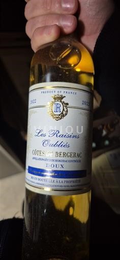 Sudoeste Côtes-de-Bergerac Les Raisins Oubliés 2022