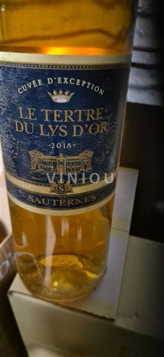 Bordeaux Sauternes Le Tertre du Lys d'Or d'Exception 2018