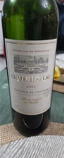 Bordeaux Graves-de-vayres Château Lau 2001
