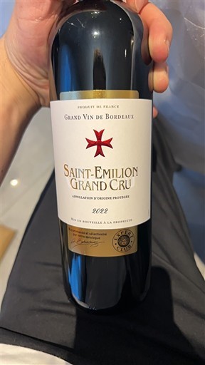 Burdeos Saint-Émilion Gran Cru Château Chateau 2022