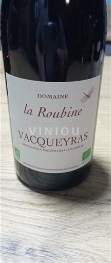 Údolí Rhôny Vacqueyras Domaine La Roubine 2022