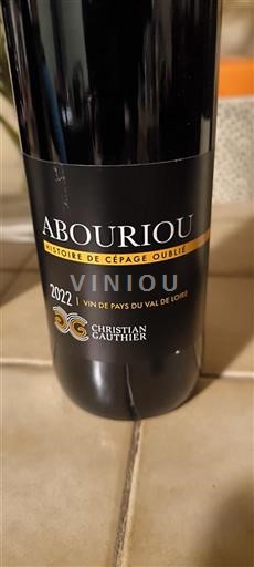 Dolina Loare Christian Gauthier Abouriou Histoire de Cépage Oublié 2022