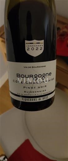 Burgund Burgund-Côte-Chalonnaise Vignerons de Buxy Pinot Noir Buissonier 2022