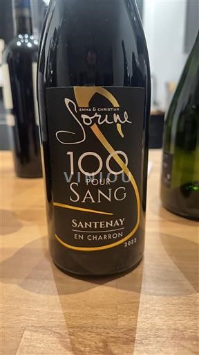 Burgundsko Santenay Emma & Christian Sorine 100 Pour Sang En Charron 2022