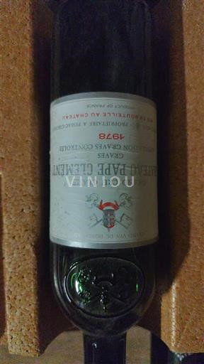 Bordeaux Pessac-Léognan Grand Cru Château Pape Clément 1978