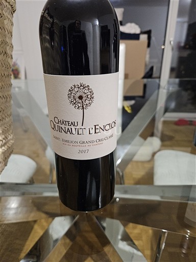 Bordeaux Saint-Émilion Grand Cru Grand Cru Château Quinault L'Enclos 2017