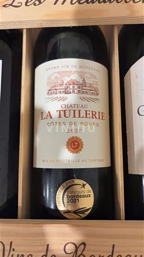 Bordeaux Côtes-de-bourg Château La Tuilerie 2020