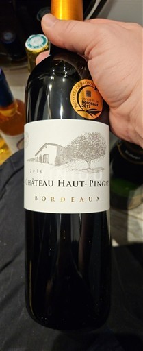 Bordeaux Château Haut-Pingat 2016
