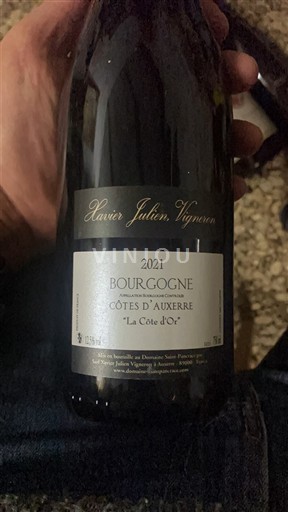 Burgundsko Bourgogne Côtes d'Auxerre Xavier Julien, Vigneron La Côte d'Or 2021