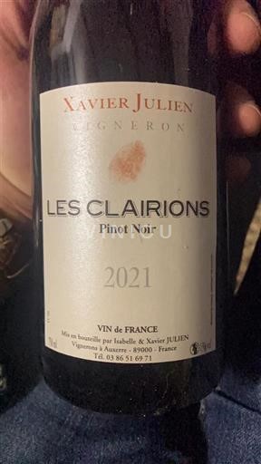 Borgogna Non specificato Xavier Julien Les Clairions 2021