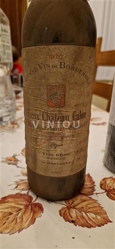 Bordeaux Montagne-saint-émilion Château Vieux Château Calon 1970