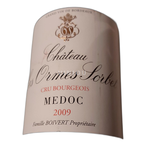Vin Rouge sec Prestige Château Les Ormes Sorbet 2009 France Bordeaux Médoc AOC