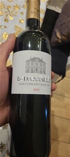 Bordéus Saint-Émilion Grand Cru Grand Cru Château Dassault D de Dassault 2018