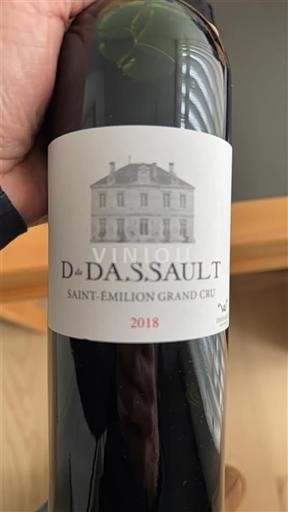 Bordeaux Saint-Émilion Grand Cru Grand Cru Château Dassault D de Dassault 2018