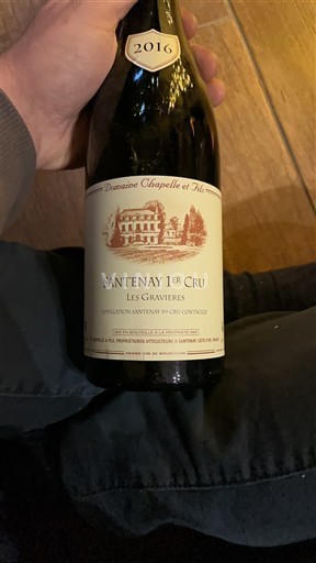 Bourgondië Niet gespecificeerd Premier Cru Domaine Chapelle et Fils Les Gravières 2016