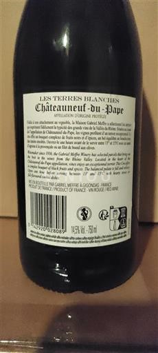 Rhônen laakso Châteauneuf-du-Pape Les Terres Blanches 2023