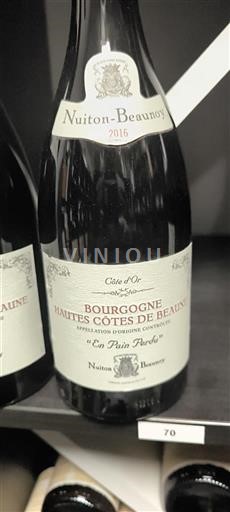 Burgundsko Hautes Côtes de Beaune Nuiton-Beaunoy Les Pain Perdrix 2016