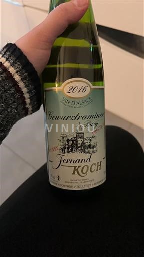 Alsace Fernand Koch Gewurztraminer Burg 2016