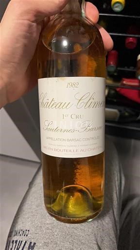 Bordeaux Ni doloceno Premier Cru Château Climens 1982