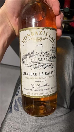 Lounais-Ranska Monbazillac Château La Calèvie 1982