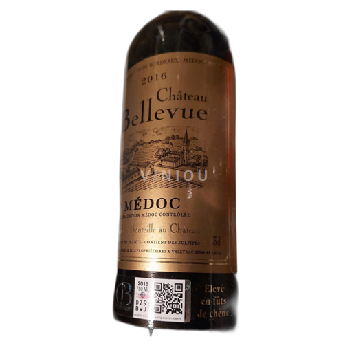 Bordéus Médoc Château Bellevue 2016
