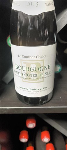 Burgundsko Hautes Côtes de Nuits Domaine Barbier et Fils Le Combet Chalot 2013