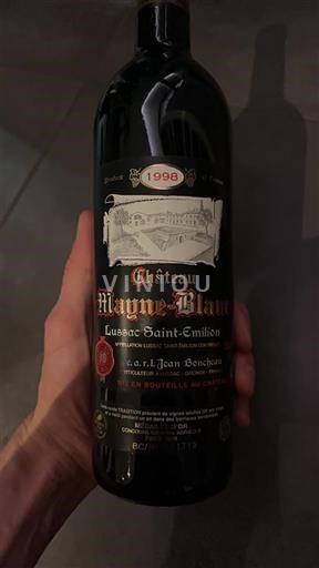 Bordeaux Lussac-Saint-Émilion Château Mayne-Blanc 1998