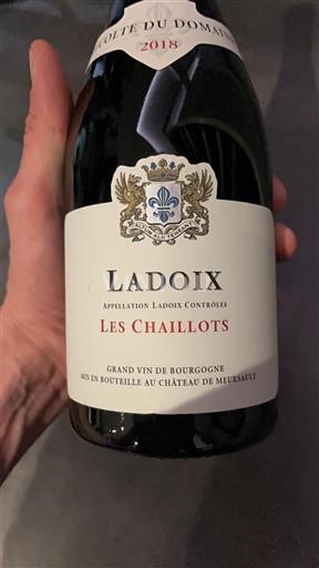 Burgundsko Ladoix Château Meursault Les Chaillots 2018
