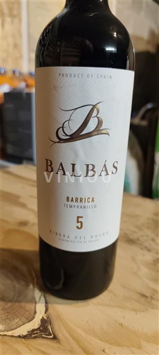 Castilien og León Ribera del Duero Balbás Barrica 5 2022
