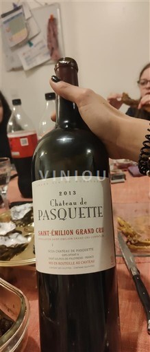 Bordeaux Saint-Émilion Grand Cru Grand Cru Château Pasquette 2013
