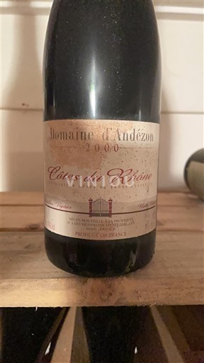 Rhône-dalen Côtes-du-Rhône Domaine Andézon 2000