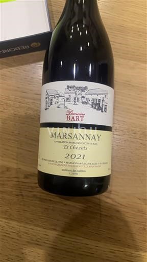 Borgoña Marsannay Domaine Bart Les Chézeaux 2021
