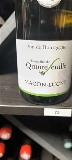 Burgundsko Mâcon a mâconské vesnice Domaine Quintefeuille 2016