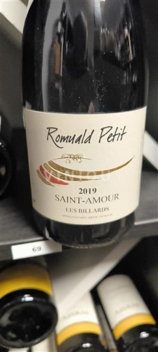 Beaujolais Saint-Amour Romuald Petit Les Billards 2019