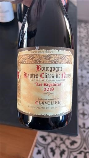 Borgogna Hautes Côtes de Nuits Clavelier Les Régalières 2019