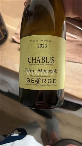 Burgundsko Chablis Domaine George Talva - Monopole 2023