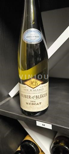 Alsacia Huber & Bléger Muscat 2016